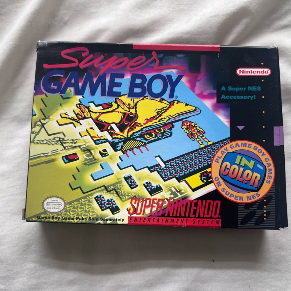 *BOX & BOOKLET ONLY * Super Gameboy Snes